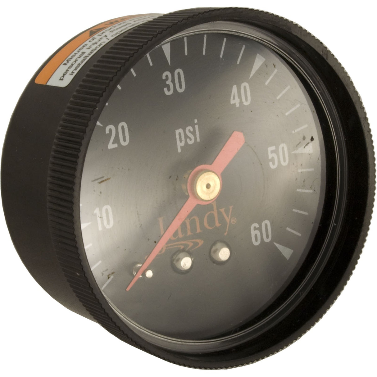 Pressure Gauge, Zodiac Jandy, 1/4"mpt, 0-60psi, Back Mount : R0359600