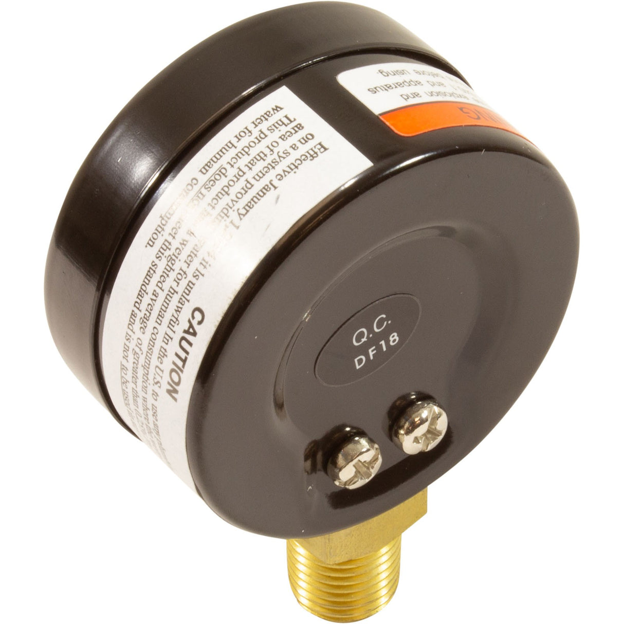 Pressure Gauge, 1/4"mpt, 0-30psi, Bottom Mount, 2"fd, Generic :