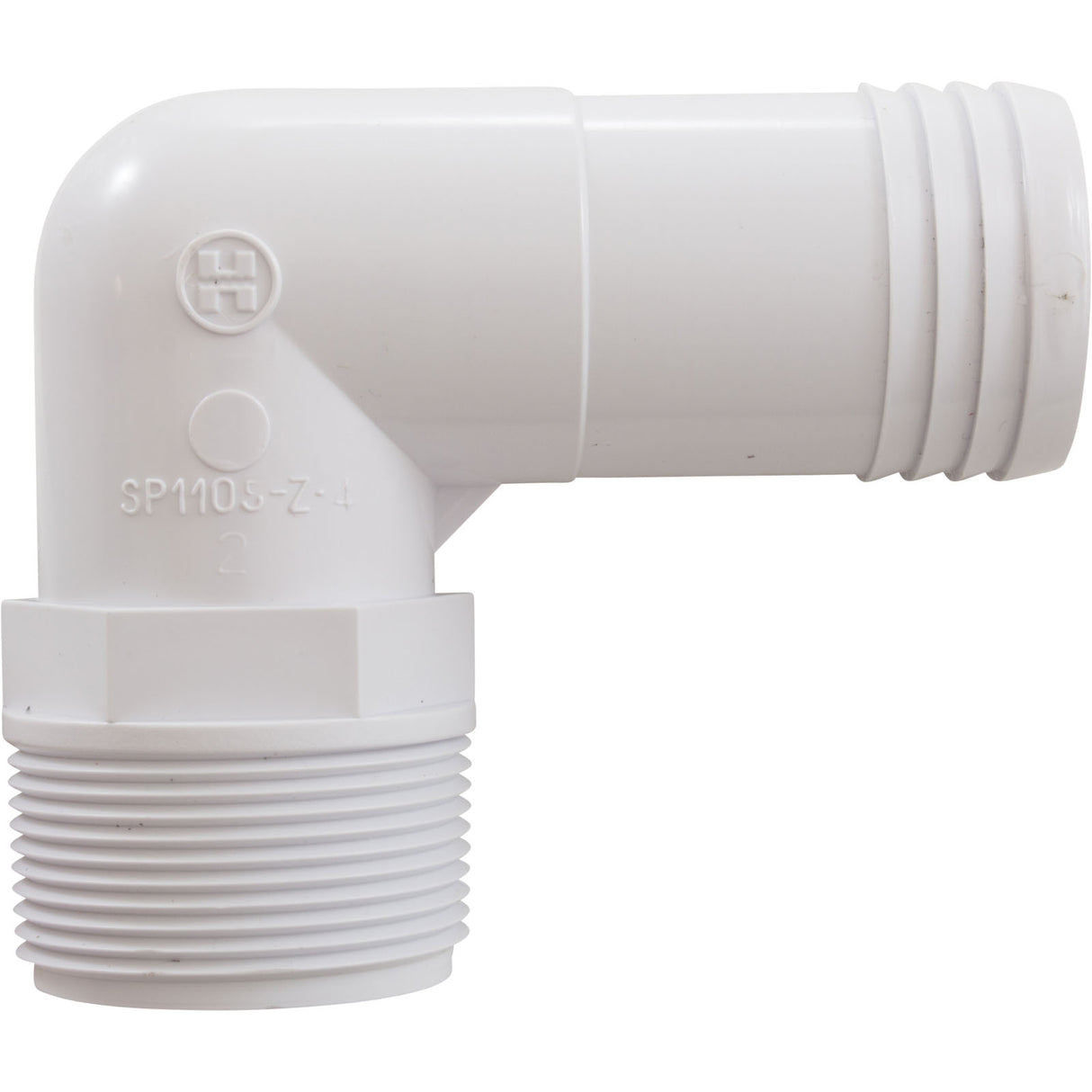 Elbow, Hayward, 1-1/2" Male Pipe Thread x 1-1/2" Barb : SPX1105Z4 - Hayward - 0610377037884 - PartsForSpas.com