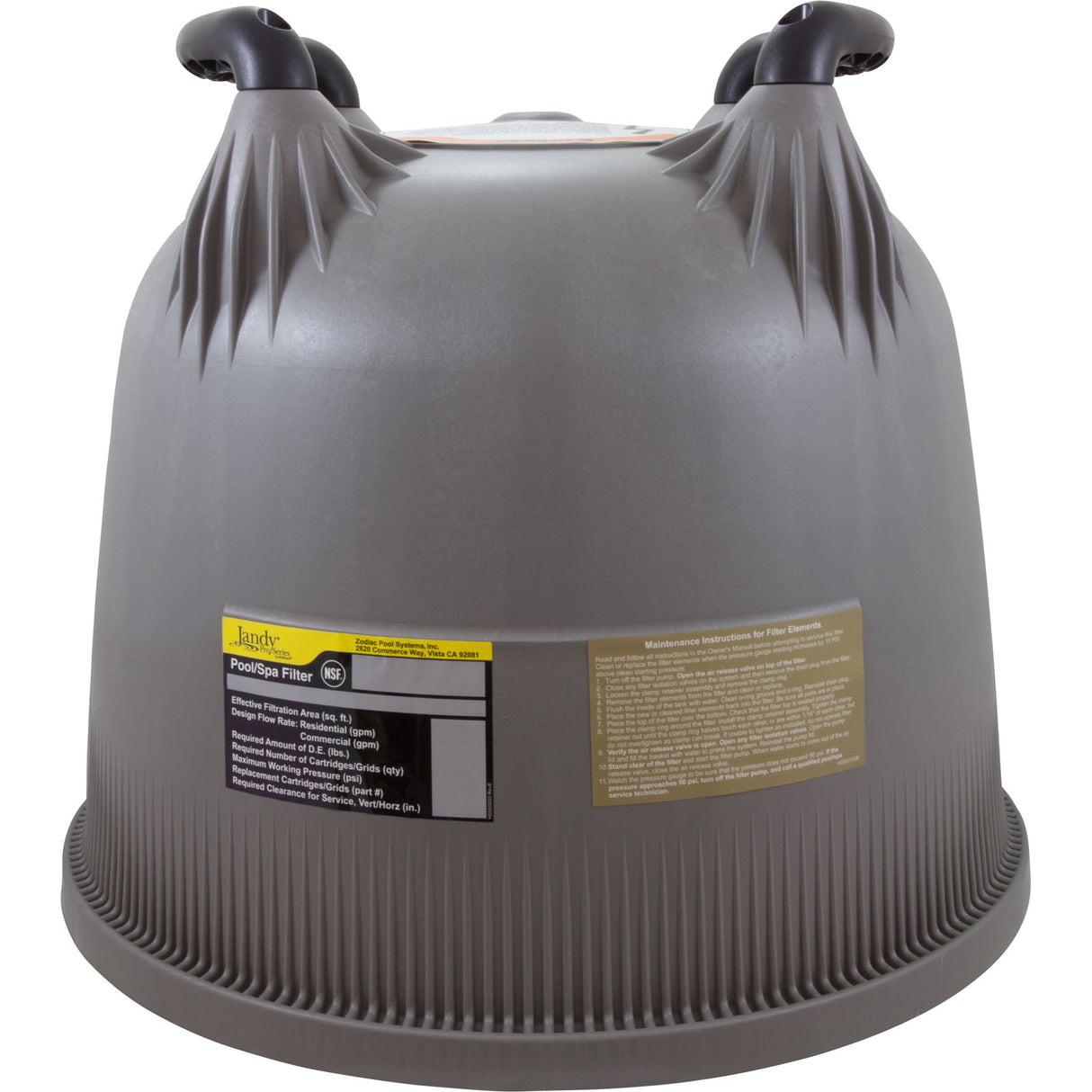 Tank Lid, Zodiac Jandy CL/CV/DEV, 340/460 sqft : R0554700 - Jandy/Laars/Zodiac - 052337024761 - PartsForSpas.com