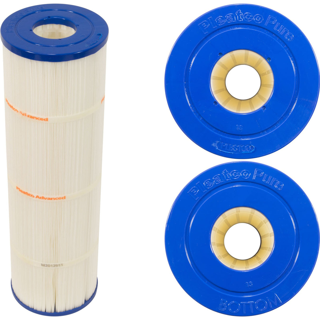 Cartridge, 100sqft, 2-1/8"ot, 2-1/8"ob, 5-5-16", 17-3/4"L, 3oz : PLBS100 - Pleatco - PLBS100 - PartsForSpas.com
