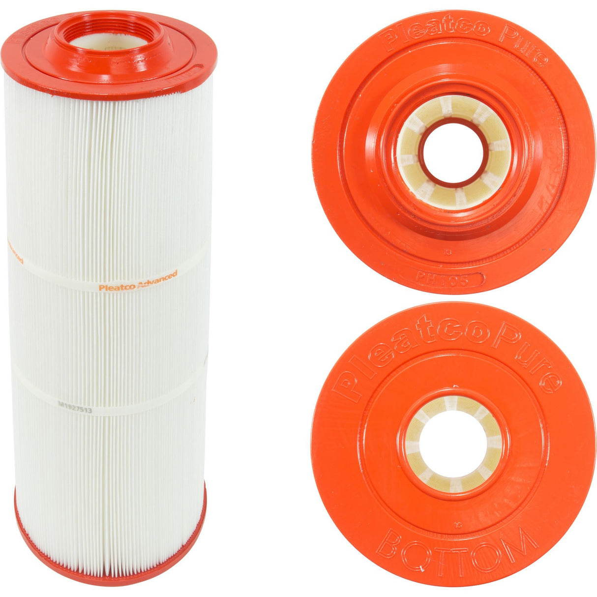 Cartridge, 105sqft, 2-5/8"ot, 3" FPT b, 7-3/4", 19-1/2"L, 4oz : PH105 - Pleatco - PH105 - PartsForSpas.com