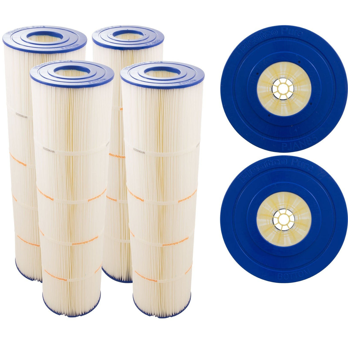 Cartridge, 4 Pack, 85sqft, 3"ot, 3"ob, 7", 27"L, 4oz : PJAN85-PAK4 - Pleatco - PJAN85-PAK4 - PartsForSpas.com