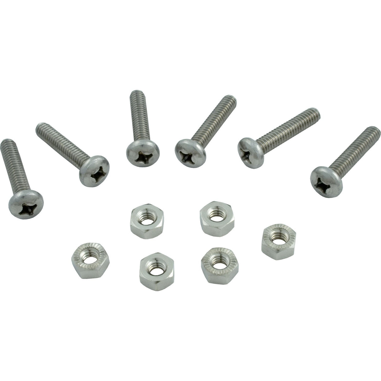 Screw, 6 Pack, Hayward Vari-Flo/Selecta-Flo Valves, w/Nut : SPX0710Z1A