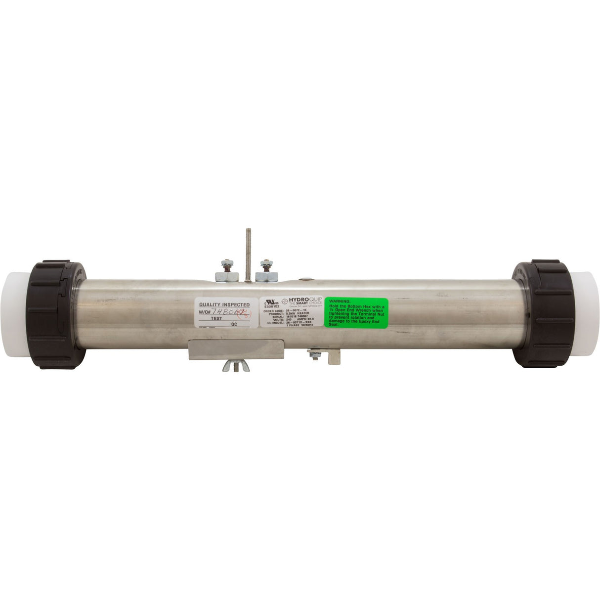 Heater, FloThru, Gecko Series, 2-1/4" x 15", 5.5kw, Slide/VH : 26-0072-15-K