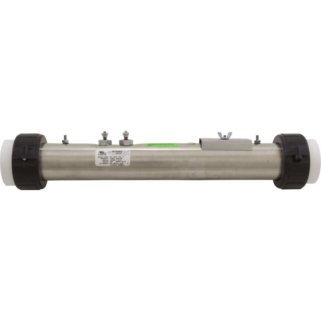 Heater, FloThru, Vita Repl, 15" x 2", 230v, 4.5kW, w/tap, Gen2 : 26-0010-6S-K
