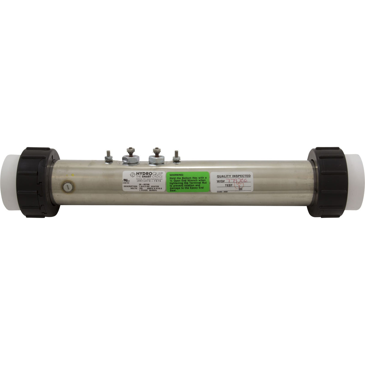 Heater, FloThru, HQ CS700, 13" x 2", 230v, 4.0kW : 26-0070B-1-K