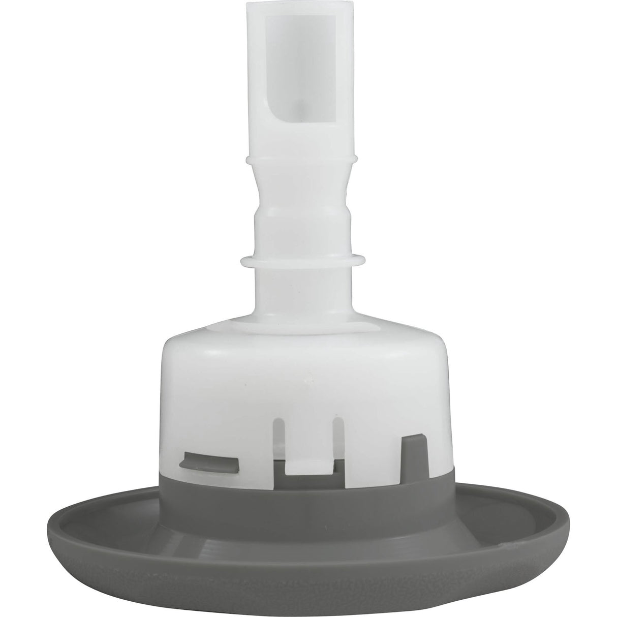 Jet Intl, BWG Cyclone Luxury, 3-1/2"fd, Dir, Txt Scal, Gry : 9844WW
