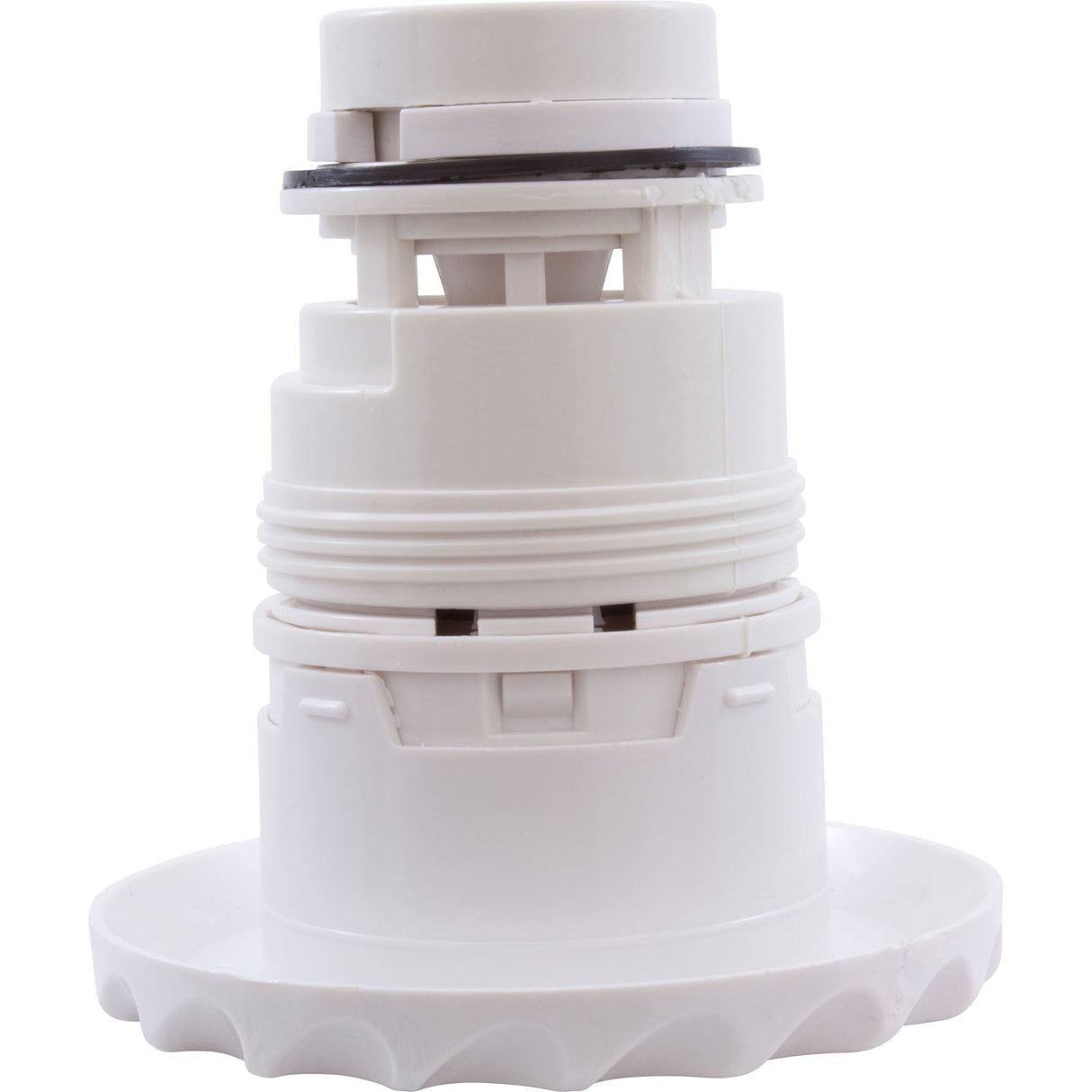 Jet Intl, WW Poly Jet, 3-3/8"fd, Pulsator, Dlx Scal, White : 210-6070
