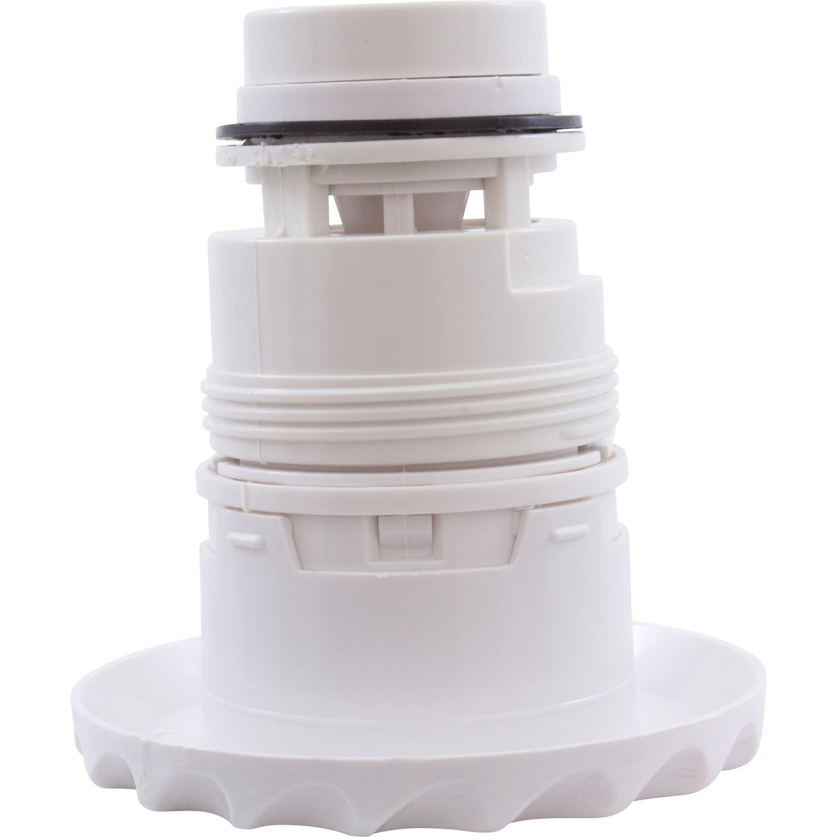 Jet Intl, WW Poly Jet, 3-3/8"fd, Pulsator, Dlx Scal, White : 210-6070