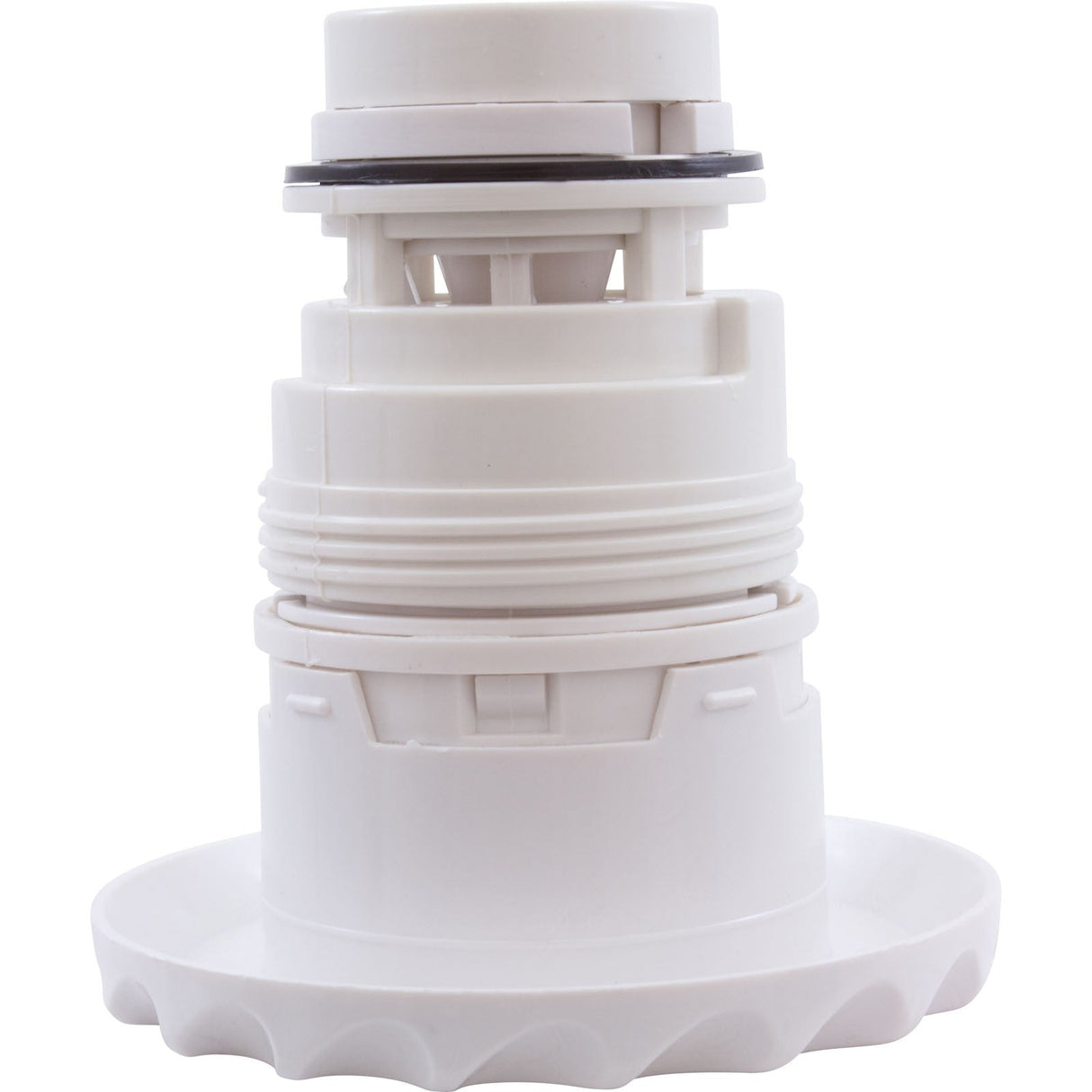 Jet Intl, WW Poly Jet, 3-3/8"fd, Pulsator, Dlx Scal, White : 210-6070