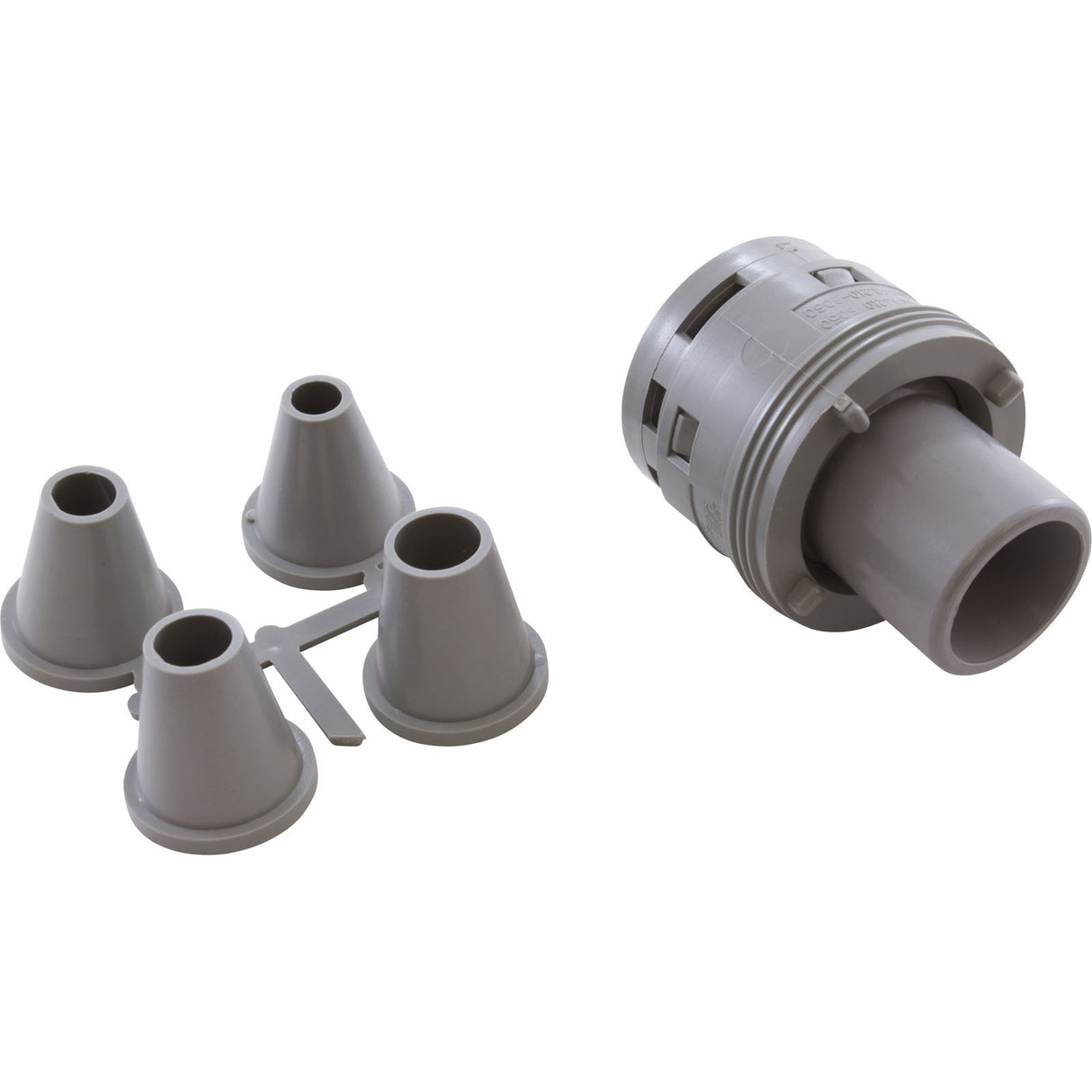 Nozzle, Waterway Poly Jet Caged Style, Directional, Gray : 210-8757