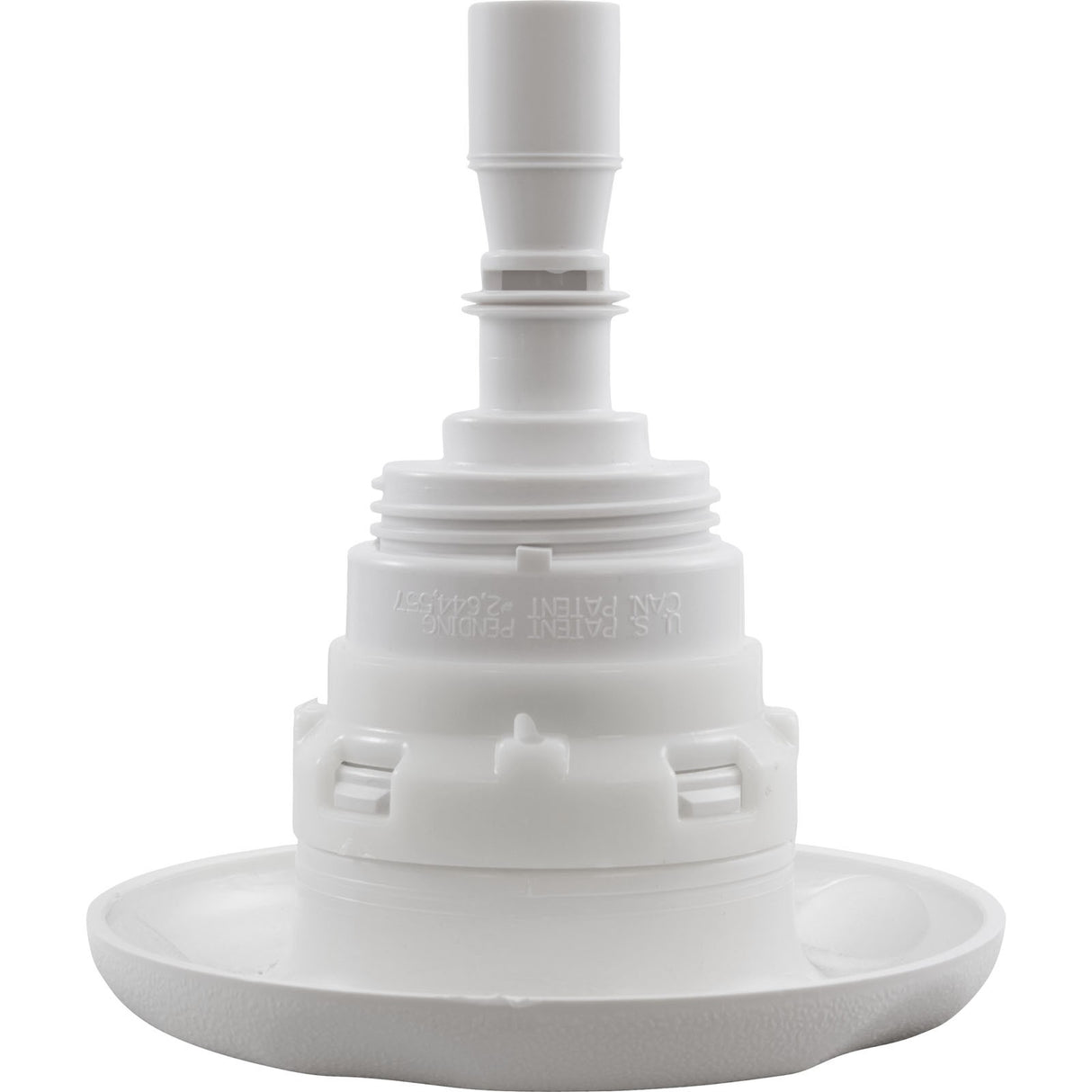 Jet Intl, WW Poly Storm, 4"fd, Twin Roto, Txt Scal, Wht, Thd : 229-8170