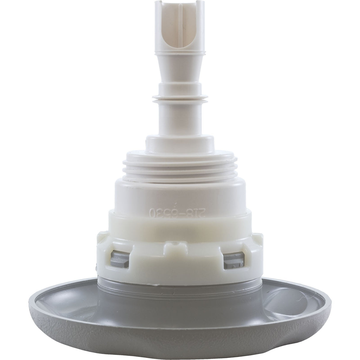 Jet Intl, WW Poly Storm, 4"fd, Twin Roto, Txt Scal, Gry, Thd : 229-8177