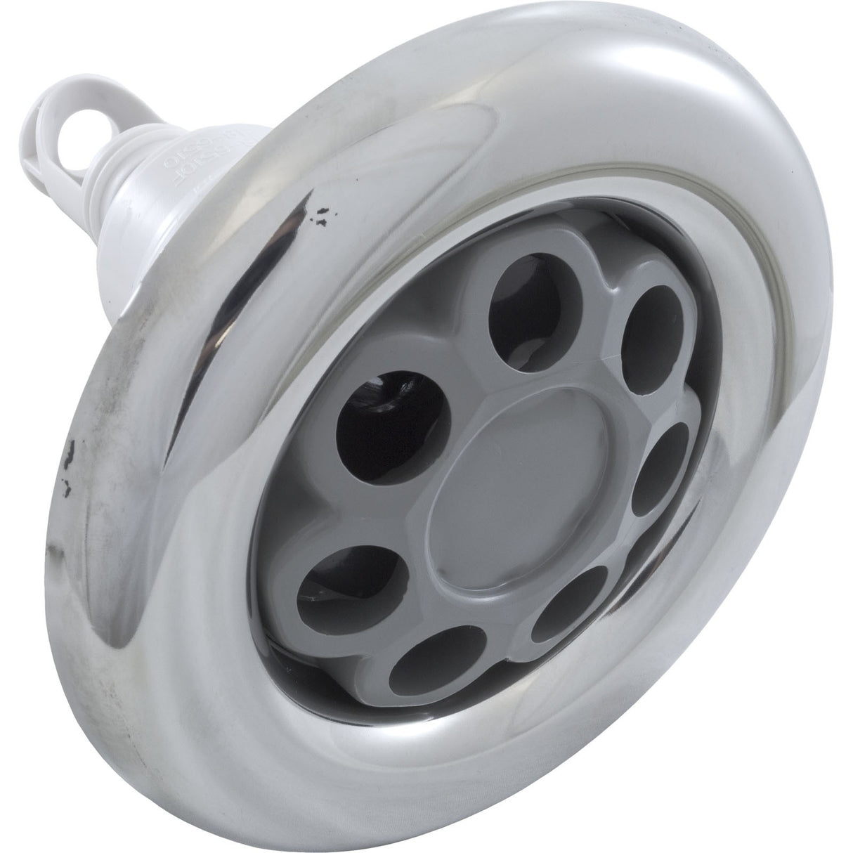 Jet Intl, WW Power Storm, 5"fd, Massage, Smth, SS/Gry, Thd : 229-7747S