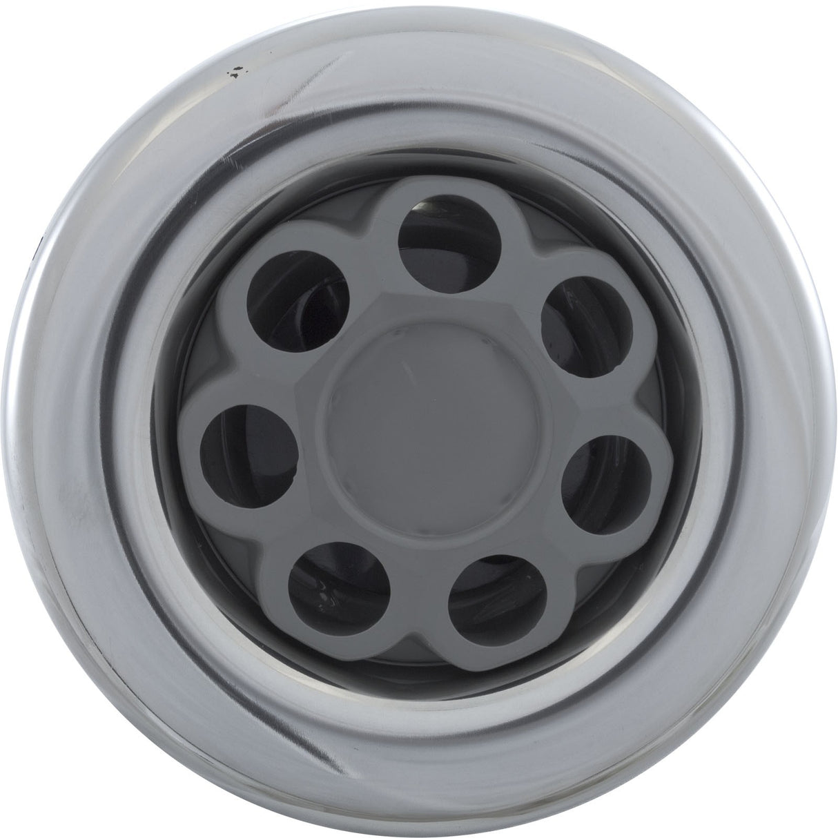 Jet Intl, WW Power Storm, 5"fd, Massage, Smth, SS/Gry, Thd : 229-7747S