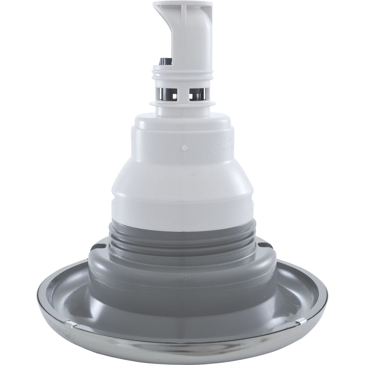 Jet Intl, WW Power Storm, 5"fd, Massage, Smth, SS/Gry, Thd : 229-7747S