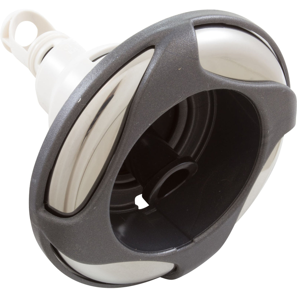Jet Intl, WW Power Storm, Swrl, 5-1/4"fd, Fxd Roto, SS/DkGry, Thd : 229-6389DSG-1S