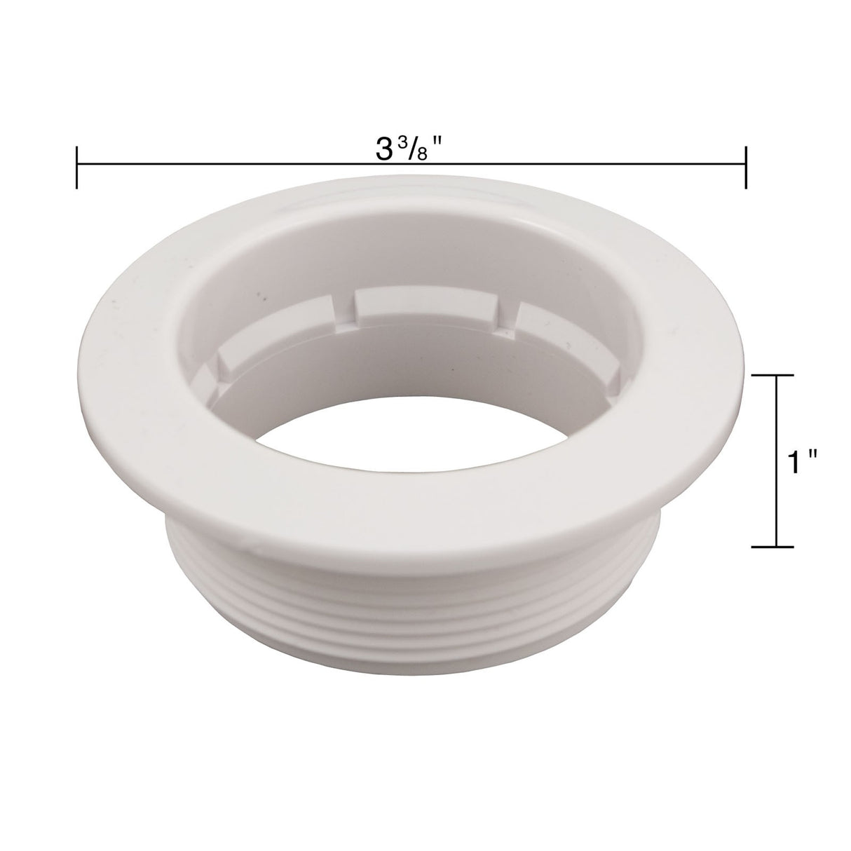 Wall Fitting, BWG/HAI Caged Freedom, 2-5/8"hs, White : 30-5843SBPLWHT