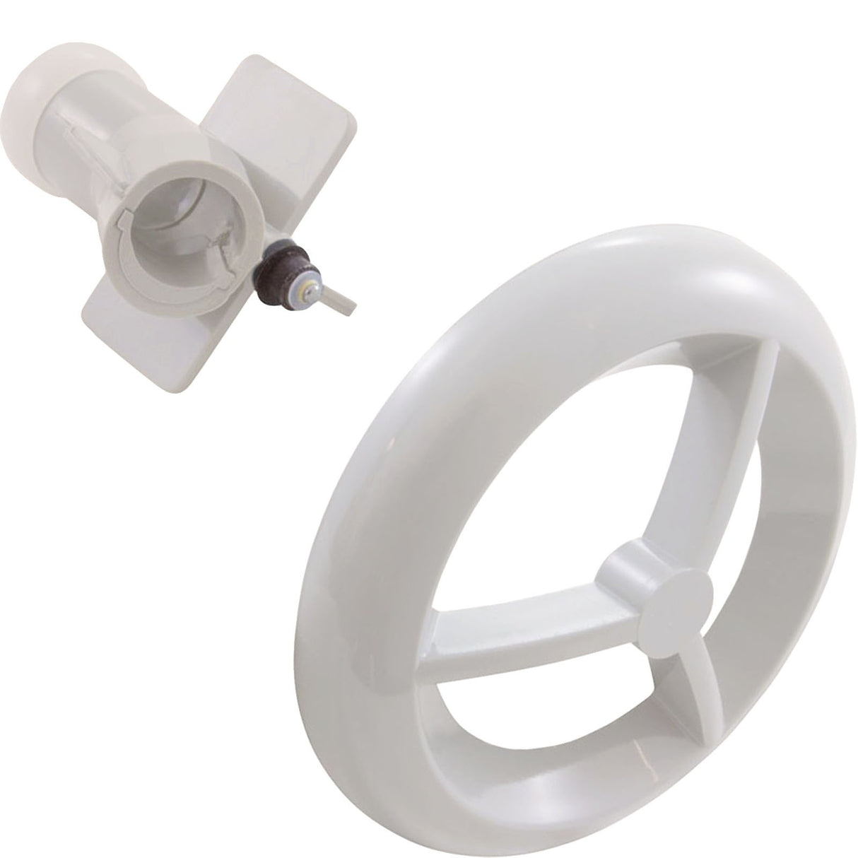 Jet Intl, BWG/HAI Microssage, 3-9/16"fd, Roto, Smth, White : 16-5230WHT