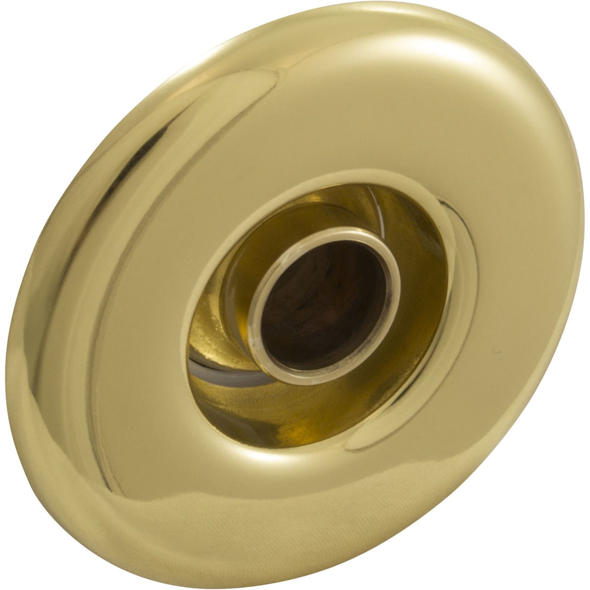 Escutcheon, BWG/HAI Slimline, Smth, w/Dir Eyeball, Brass : 10-3955M PB