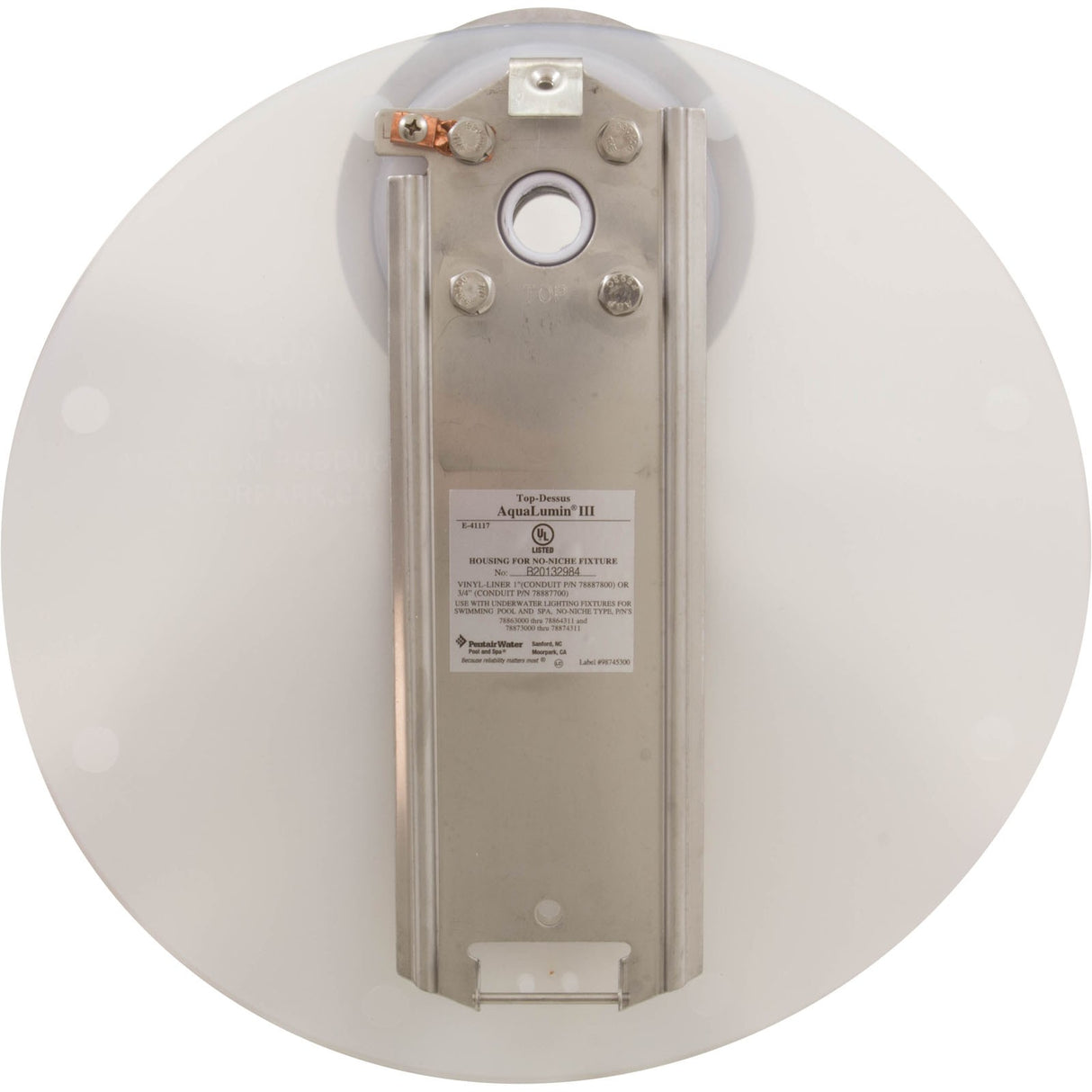 Mounting Bracket, Pentair AquaLumin III, Vinyl, 1" Hub : 78887800