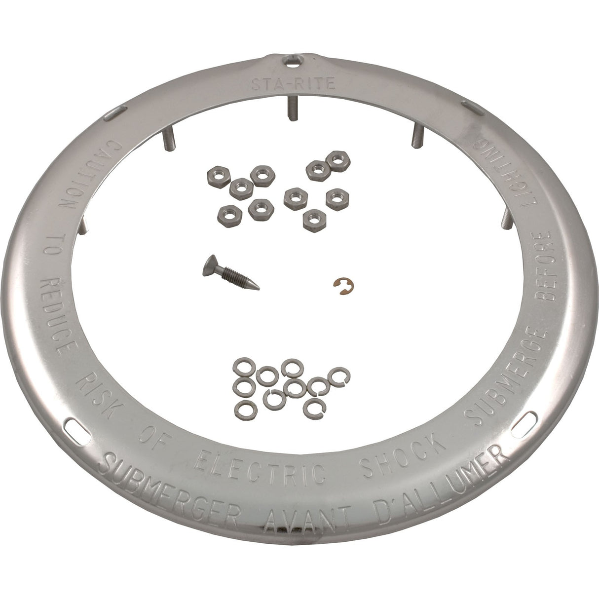Light Housing Face Ring, Sta Rite, Swimquip : WC203-52SS