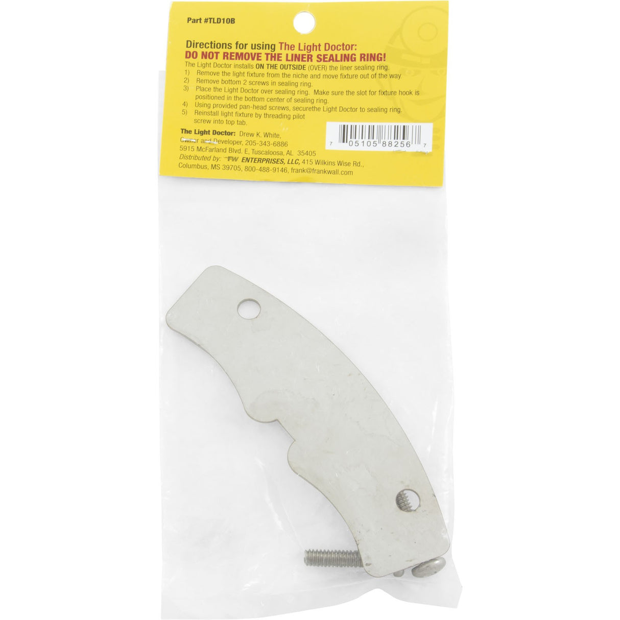 Repair Kit, Light Doctor, 10 Hole Light Niche, Bottom : TLD10B