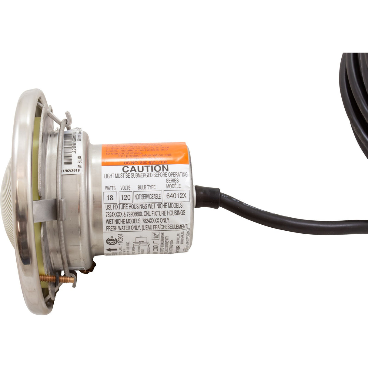 Spa Light, Pentair IntelliBrite 5g Color LED, 115v, 150ft Cord : 640123