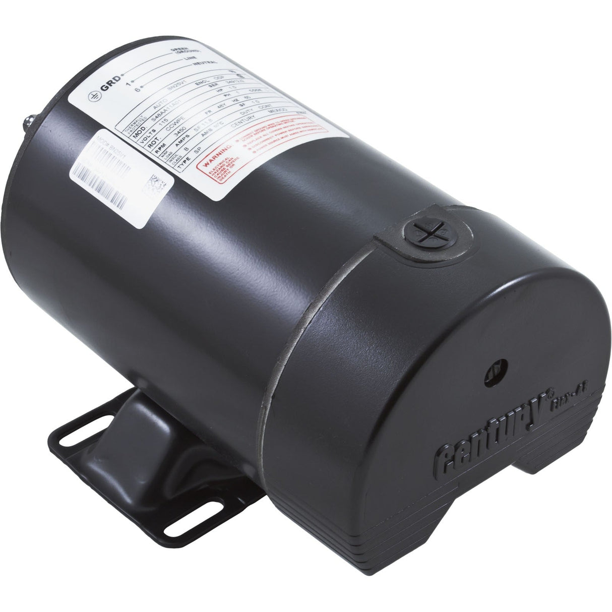 Motor, Century, 1.0 Horsepower, 115v, 1 Speed, 48 Frame : BN25V1