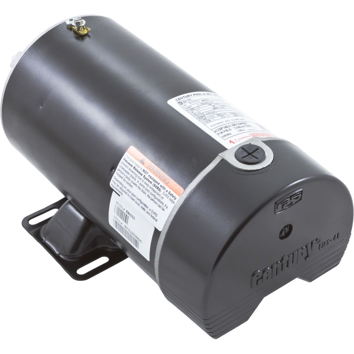 Motor, Century, 2.0 Horsepower, 115v/230v, 1 Speed, 48 Frame : BN40SS