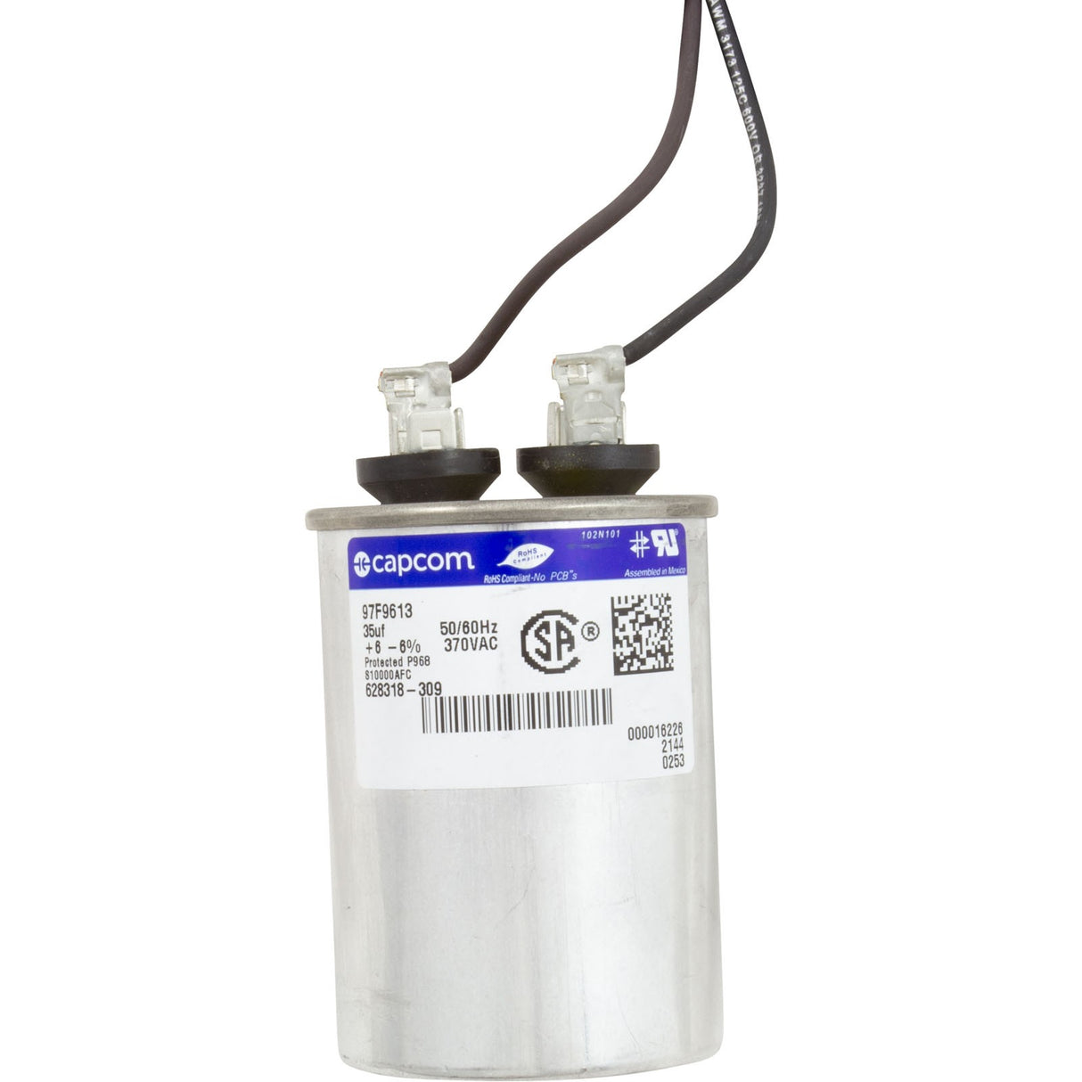 Motor, Century, 1.5hp, 2-Spd, 115v, 56JFr, C-Face, Full Rated, Thd : B969