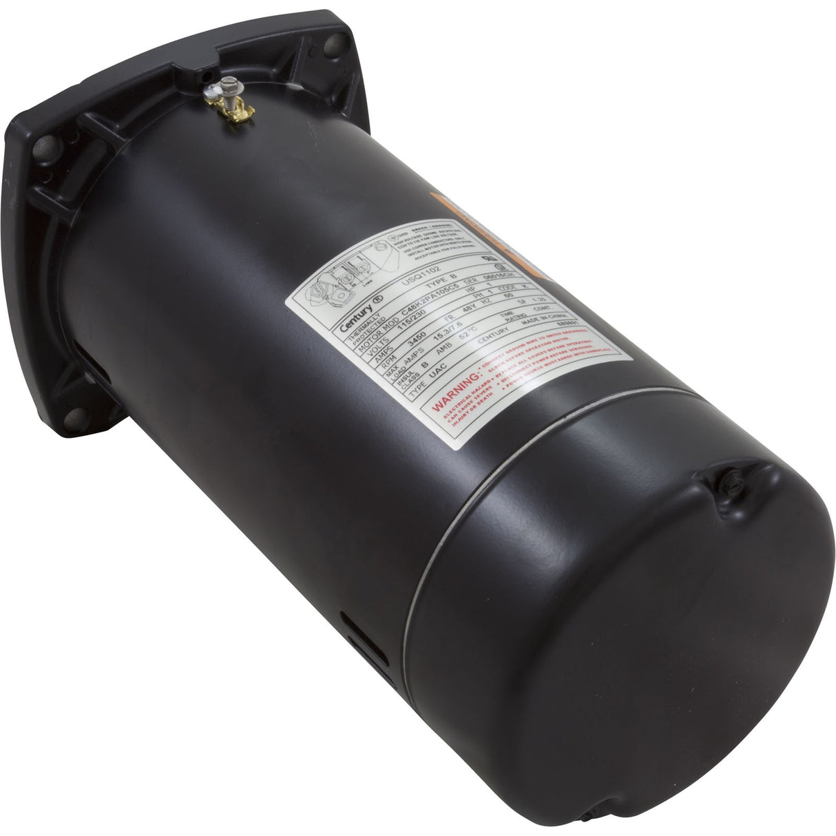 Motor, Century, 1.0hp, 115v/230v, 1-Speed, 48Y Frame : USQ1102
