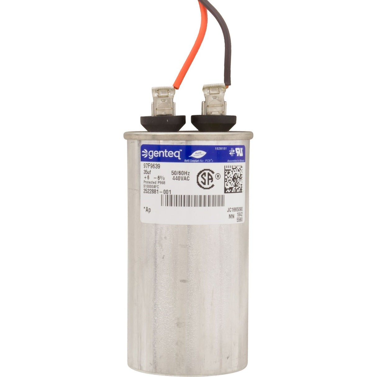 Motor, Century, 1.5hp, 230v, 2-Spd, 48Yfr, SQFL, Full : SQS1152R