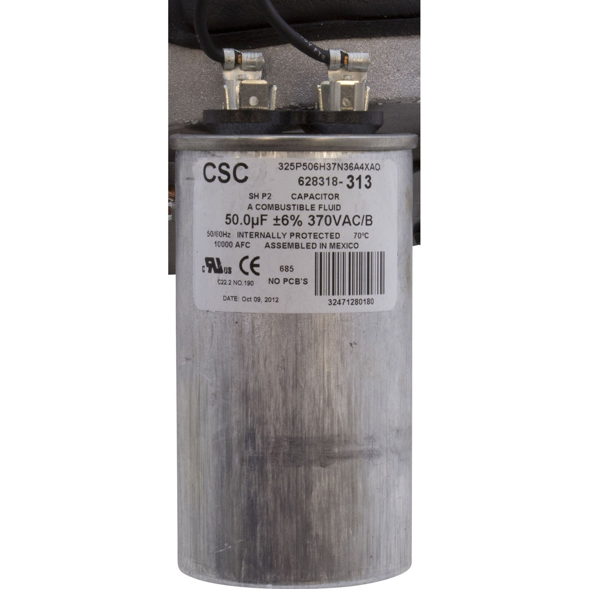 Motor, Century, 0.5hp, 115v/230v, 1-Spd, 56Yfr, SQFL, EE : B845