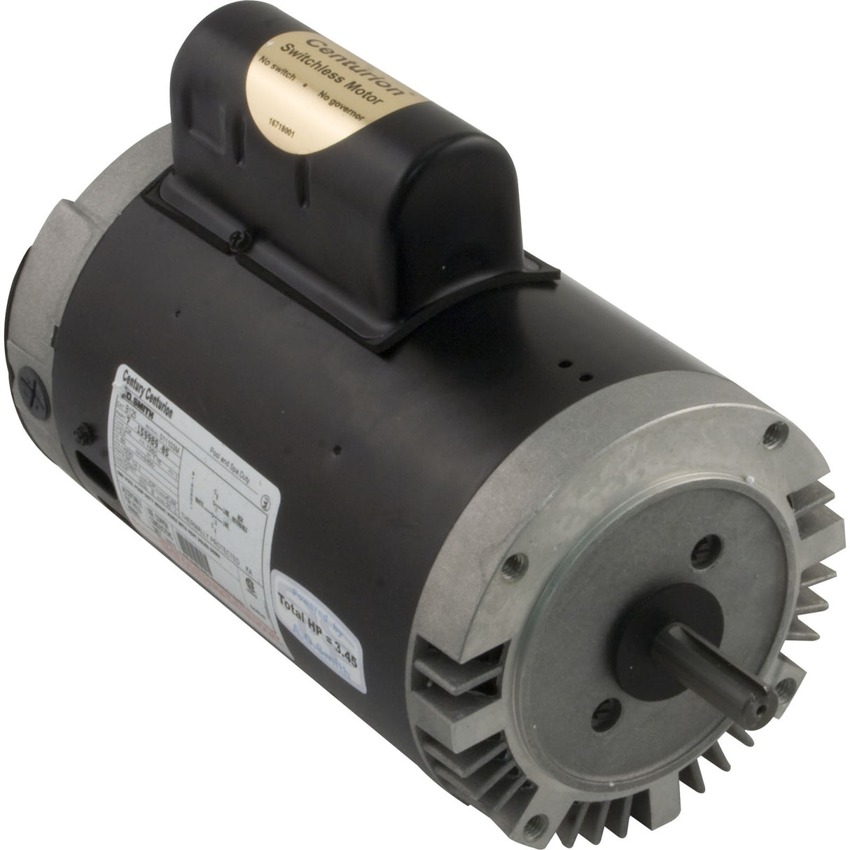 Motor, Century, 3.0hp, 230v, 1-Spd, 56Cfr, C-Face Key : B125