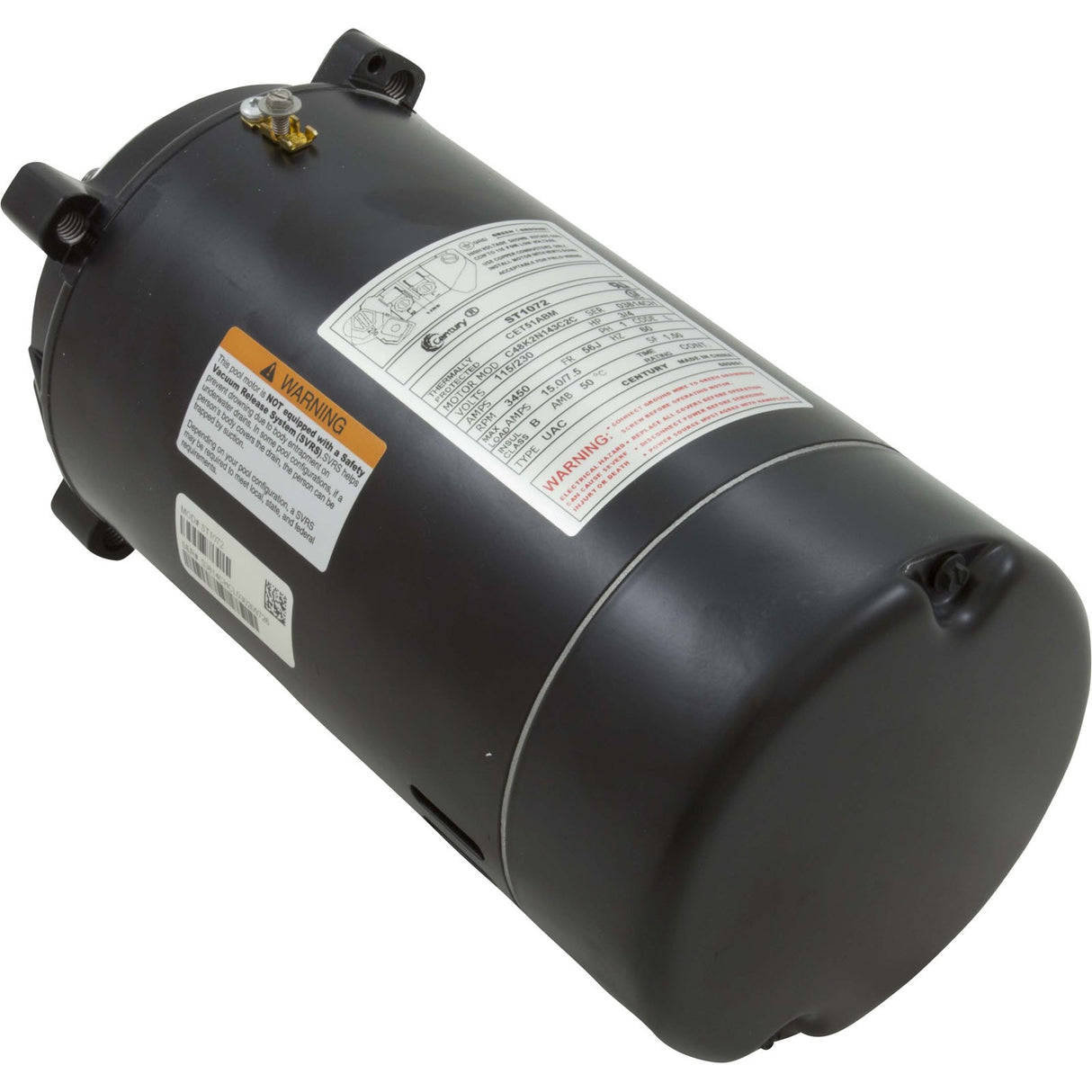 Motor, Century, 0.75hp, 115v/230v, 1-Spd, 56Jfr, C-Face Thd : ST1072