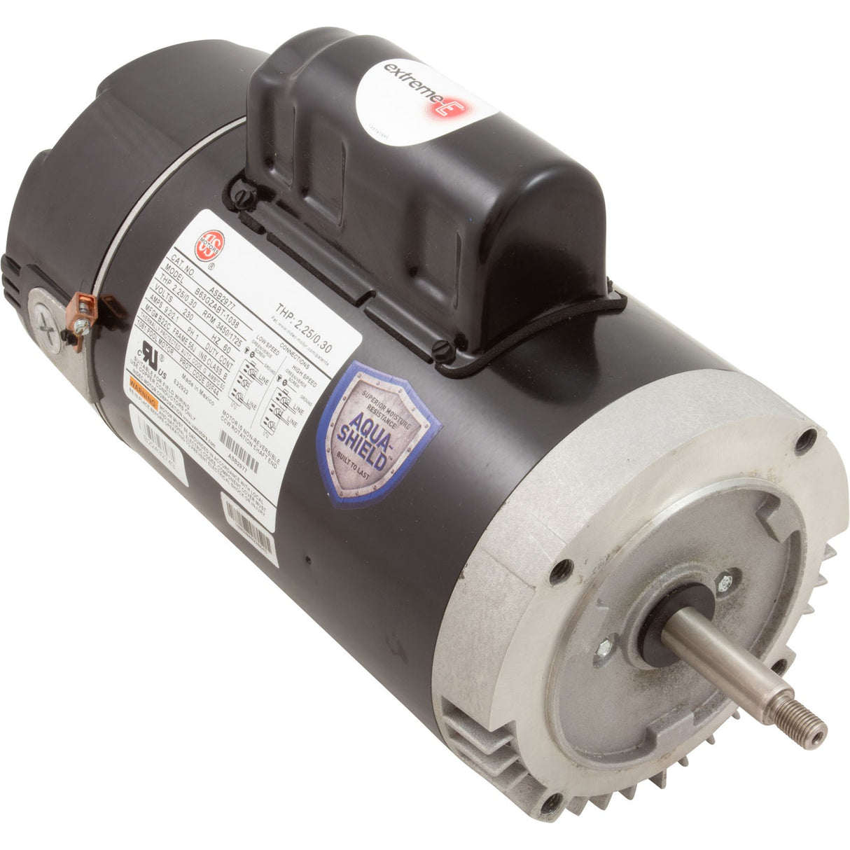 Motor, US Motor, 1.5hp, 230v, 2-Spd, 56JFr, C-Face, Full : ASB2977