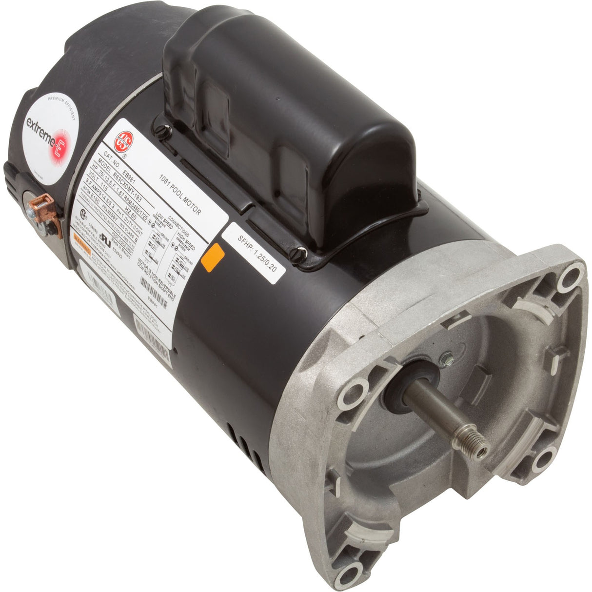 Motor, Nidec/US Motor, 0.75hp, 115v, 2-Spd, 56Yfr, SQFL, Full : EB981