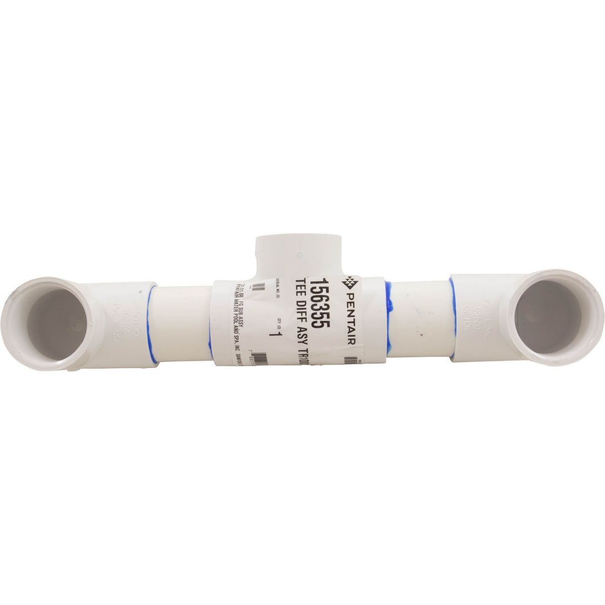 Tee Diff Asy Tr100/140C : 156355 - Pentair - 788379670061 - PartsForSpas.com