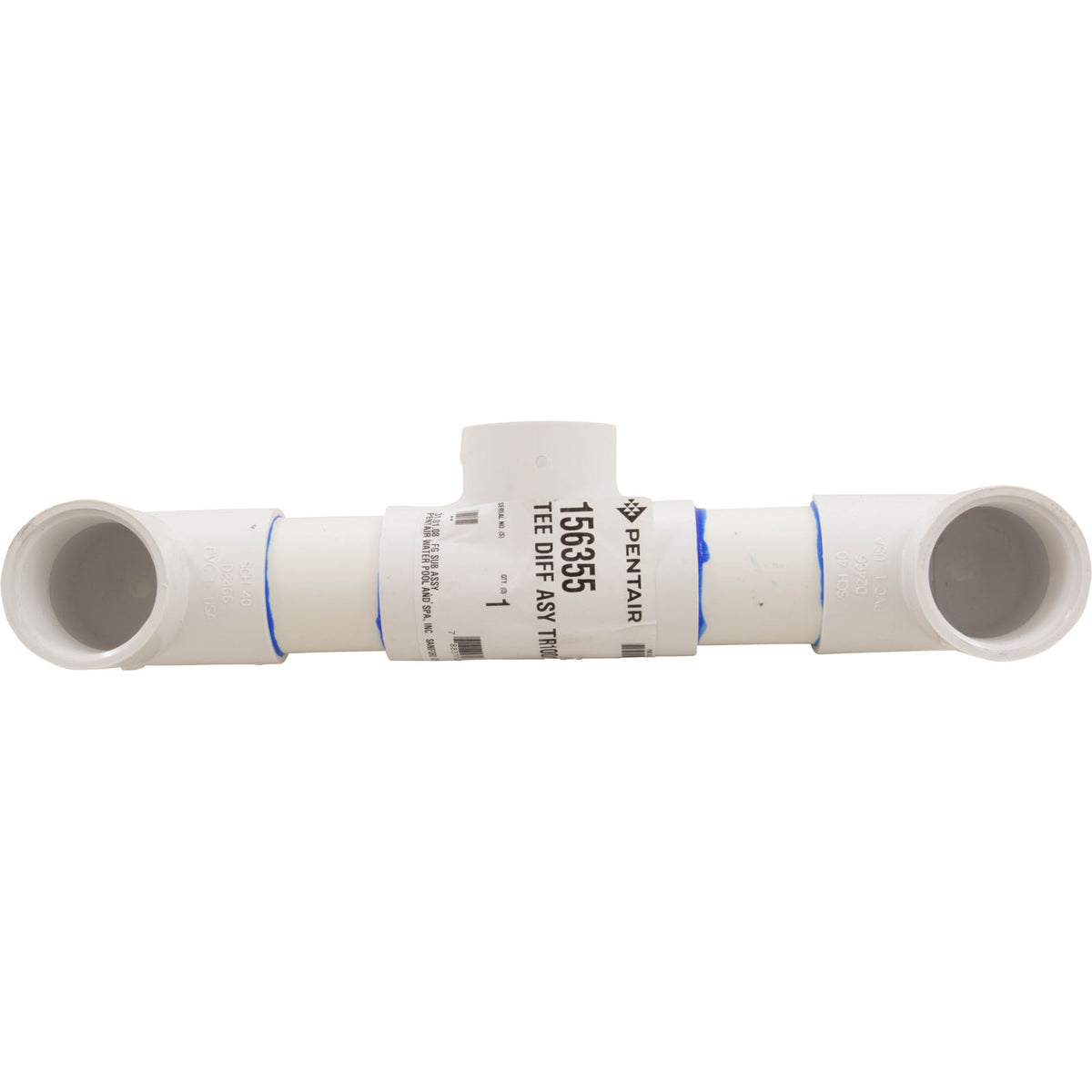 Tee Diff Asy Tr100/140C : 156355 - Pentair - 7.8838E+11 - PartsForSpas.com
