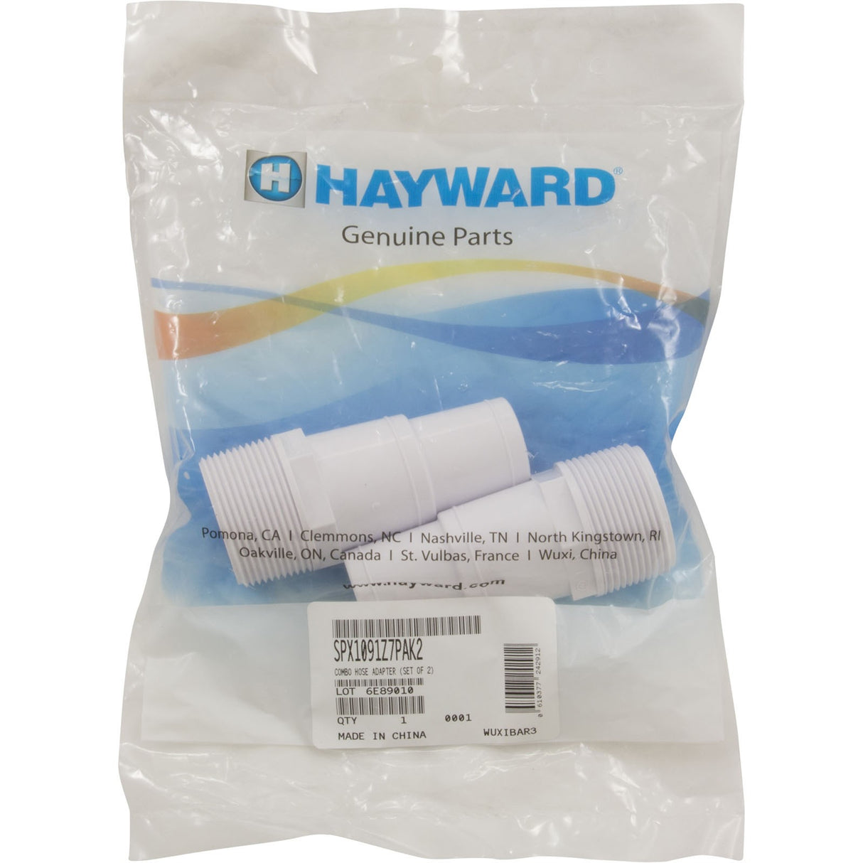 Hose Adapter, 2 Pack, Hayward GM/S140T : SPX1091Z7PAK2