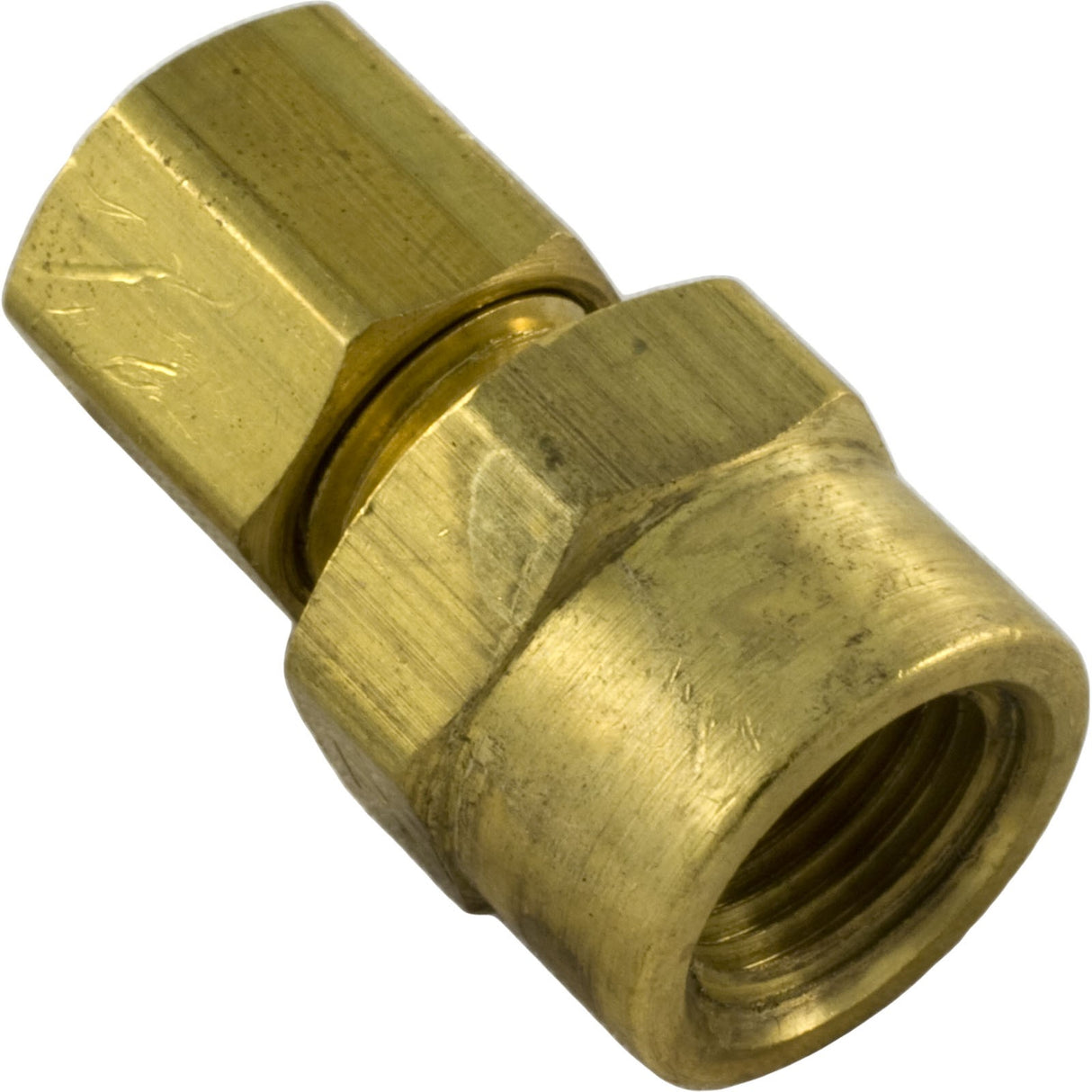 Compression Fitting, 1/8" x 3/16" Tube, Brass : 522000