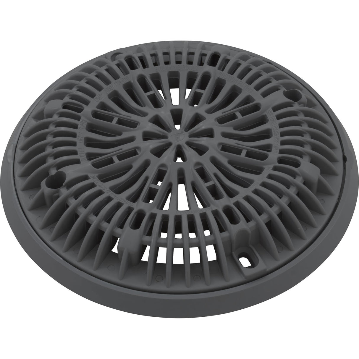Gunite Main Drain Frame, Galaxy Lid (Av) , Dk Gray : 25531-007-000