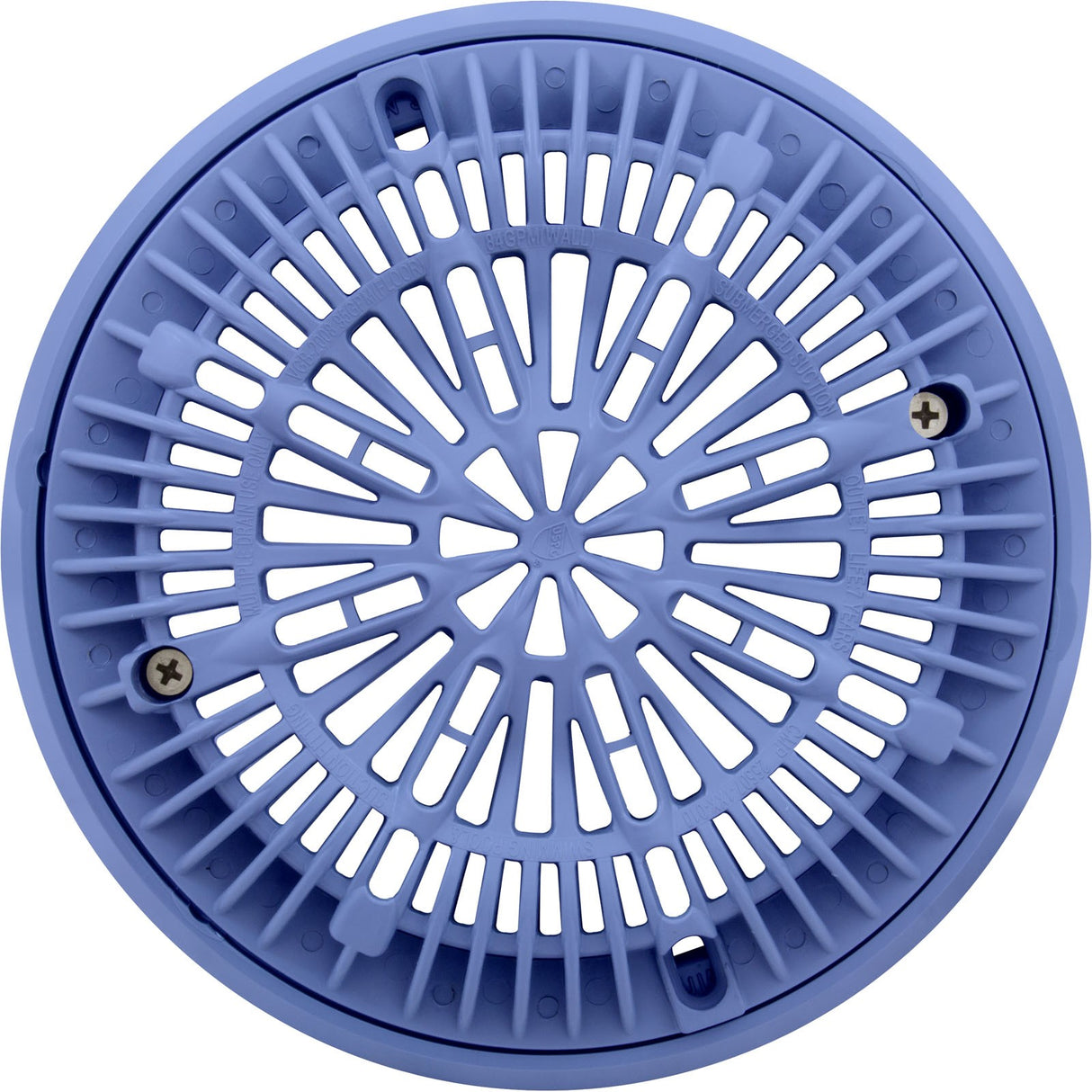 Gunite Main Drain Frame, Galaxy Lid (Av) , Lt Blue : 25531-009-000