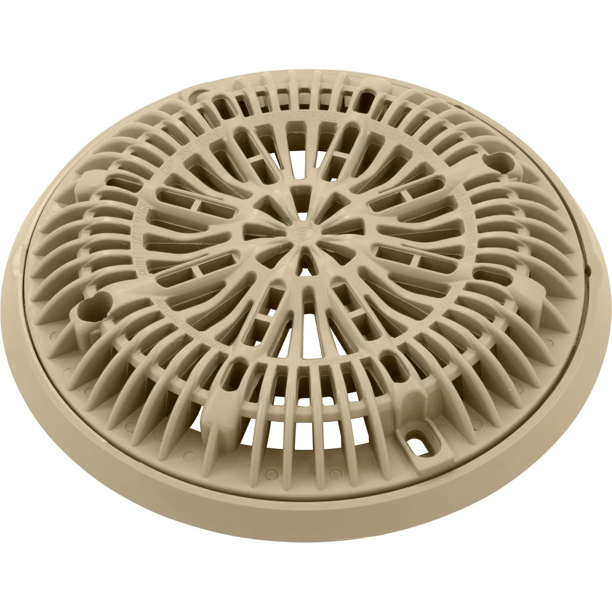 Gunite Main Drain Frame, Galaxy Lid (Av) , Tan : 25531-039-000