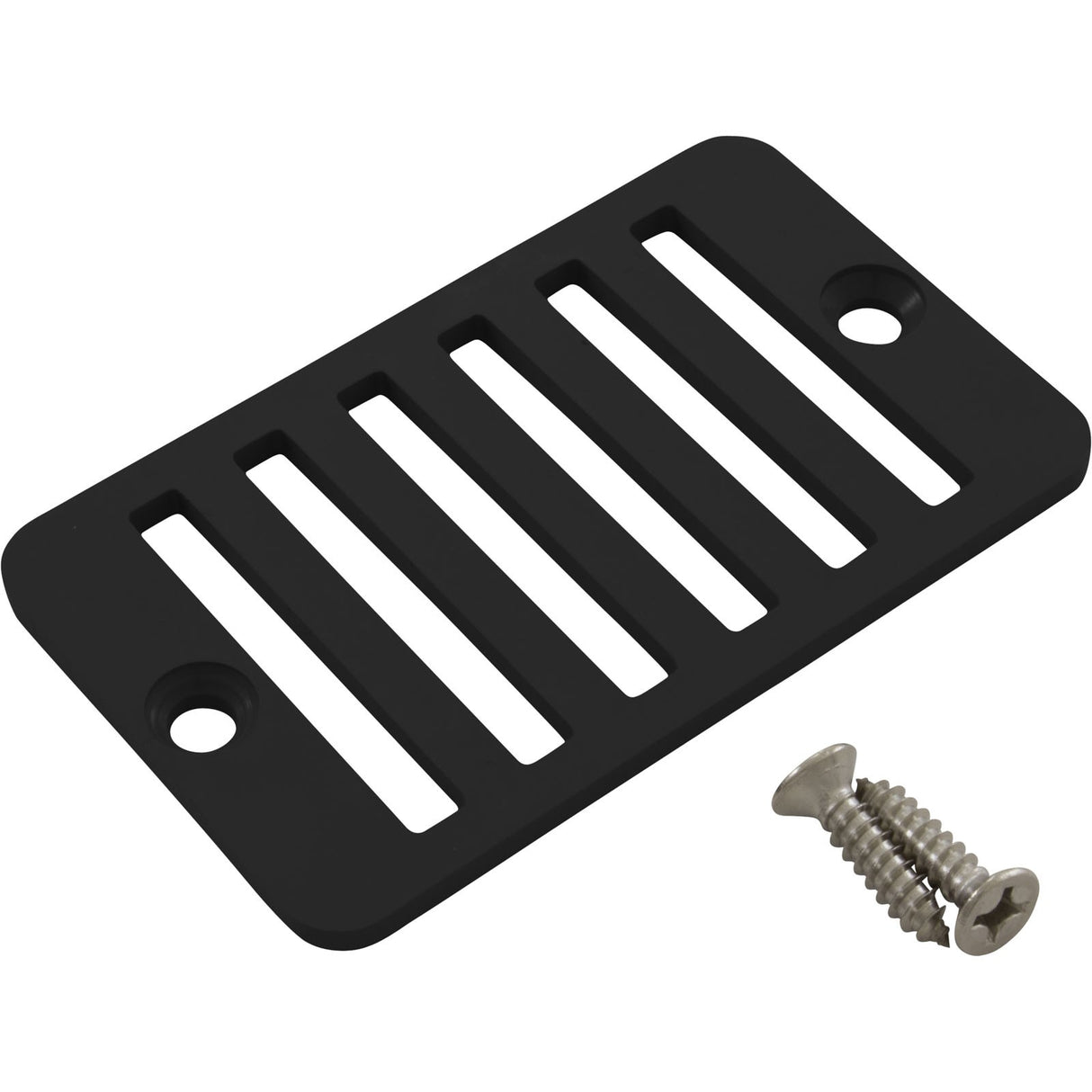 Rectangular Grate W/ Screws (Bk) : 25533-004-010