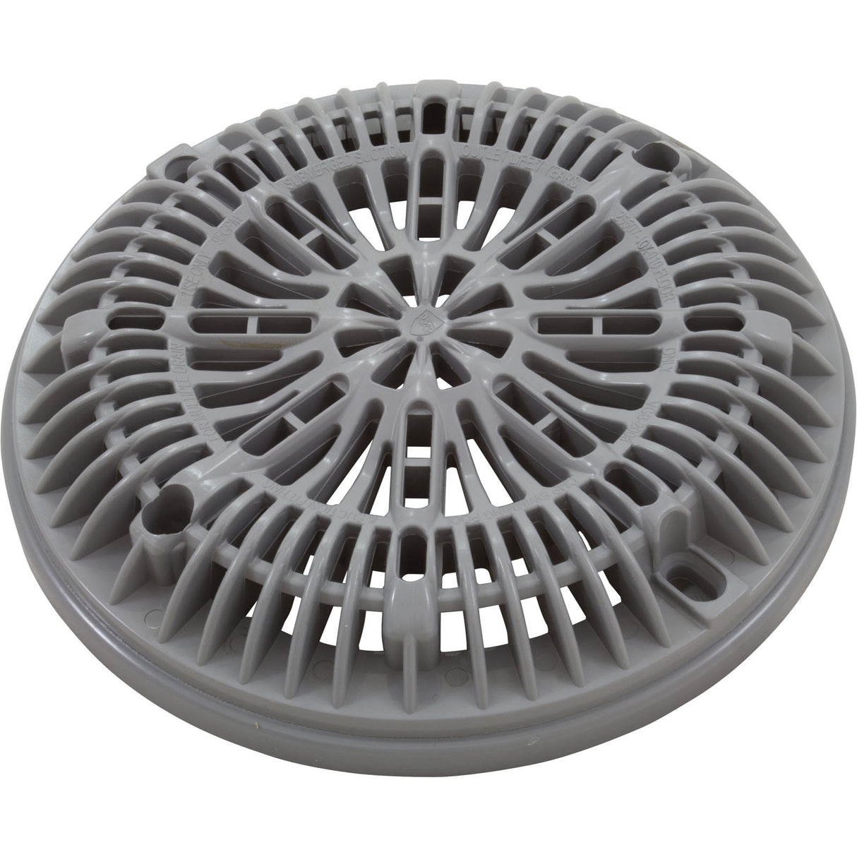 Vinyl Liner Pool Main Drain Ring, 8" Galaxy Lid (Gray) : 25548-001-000