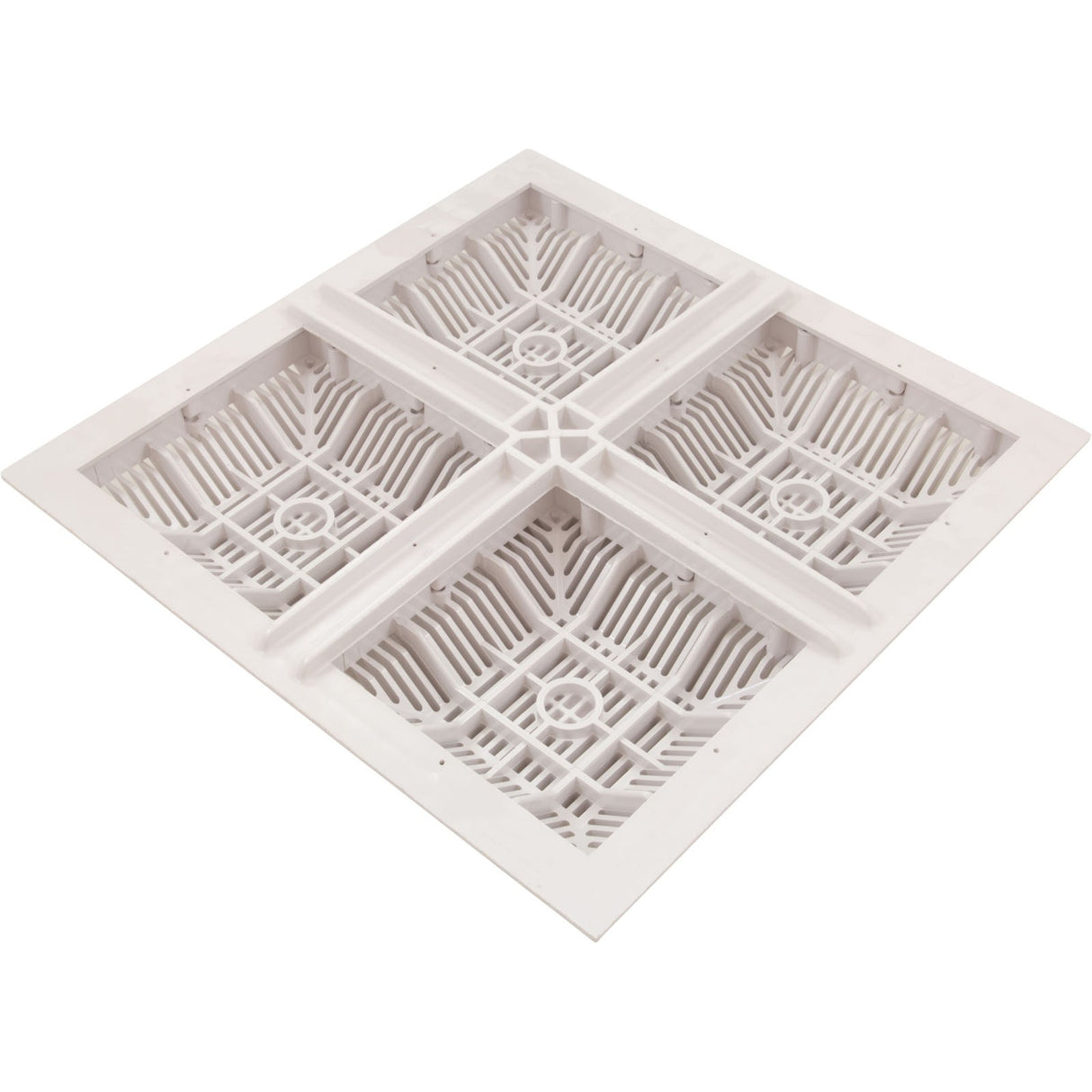 POOL FRAME & GRATE 18" X 18" ( 2011 ) - WHITE : 640-4770 V