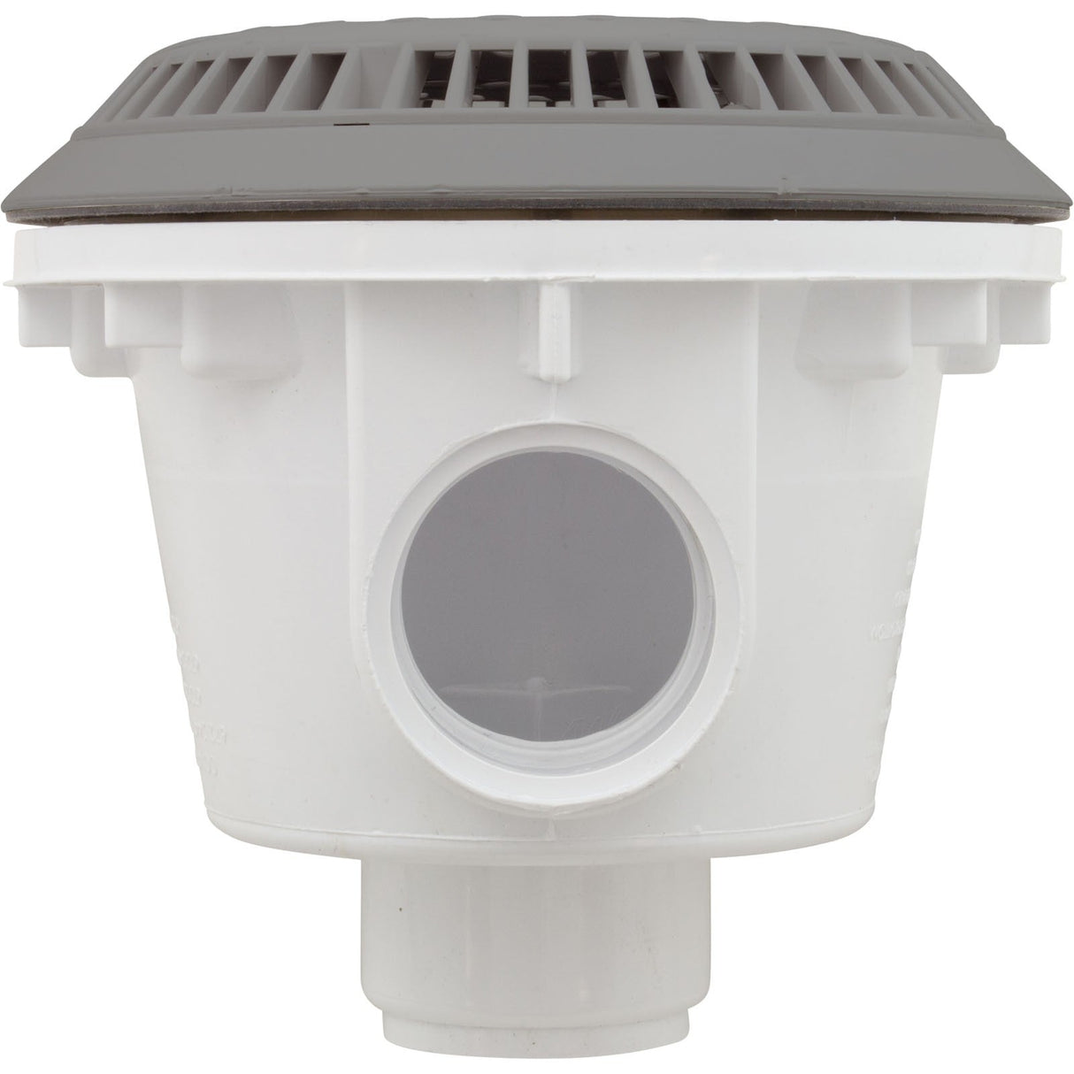 Main Drain, WW Anti Vortex, 8" Rnd, Vinyl, 2"s, Gray : 640-2757 V